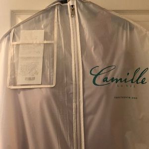 Camille La Vie red one shoulder formal dress sz 14